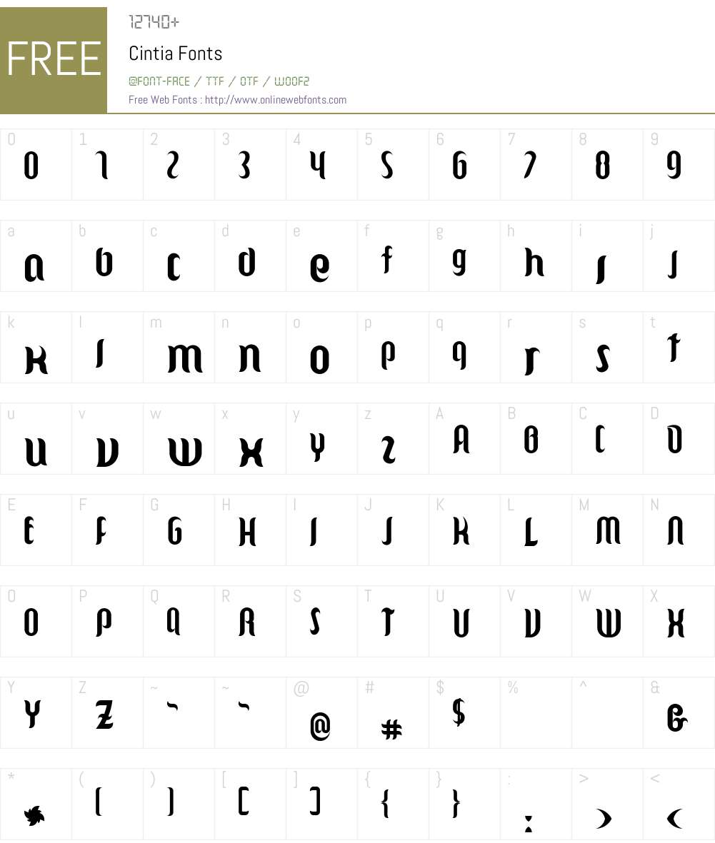 Cintia Font Screenshots