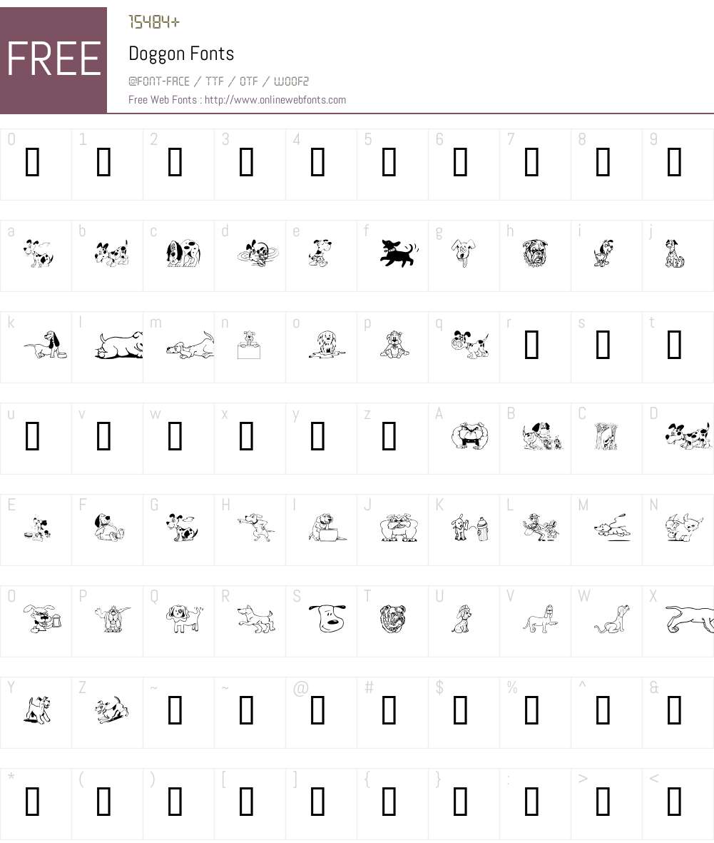Doggon Font Screenshots