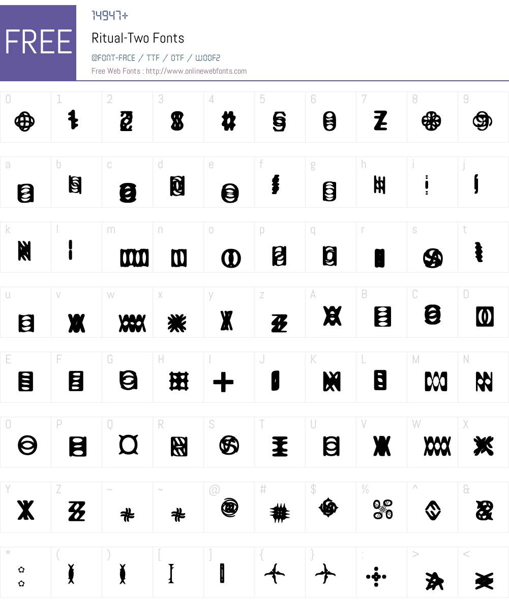 Ritual Font Screenshots