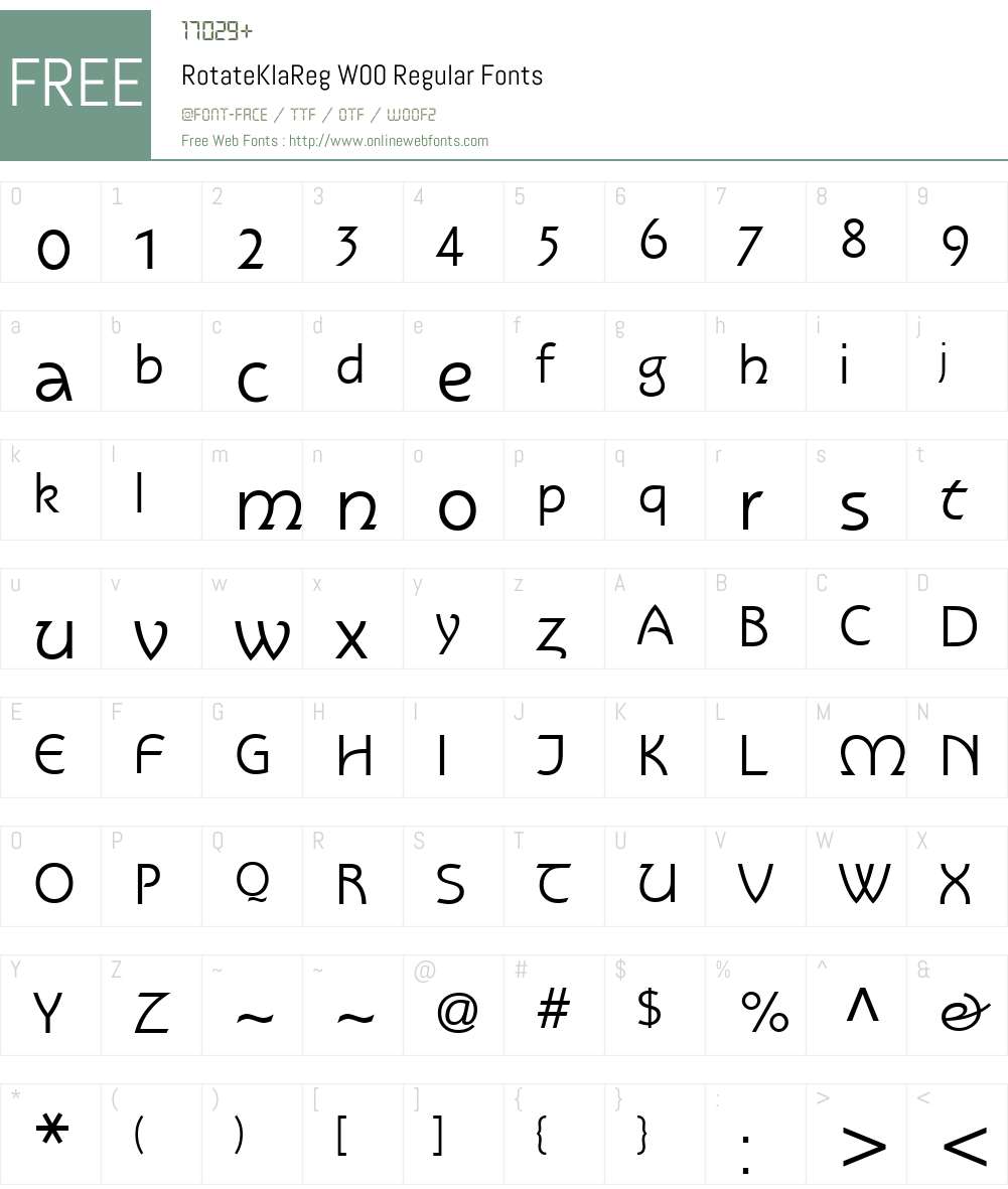 Rotate Font Screenshots