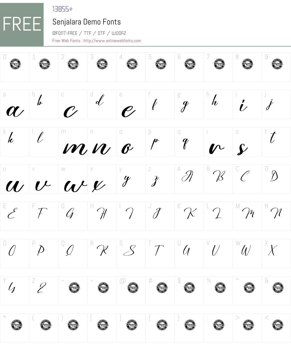 Senjalara Demo 1.002;Fontself Maker 3.5.7 Fonts Free Download ...