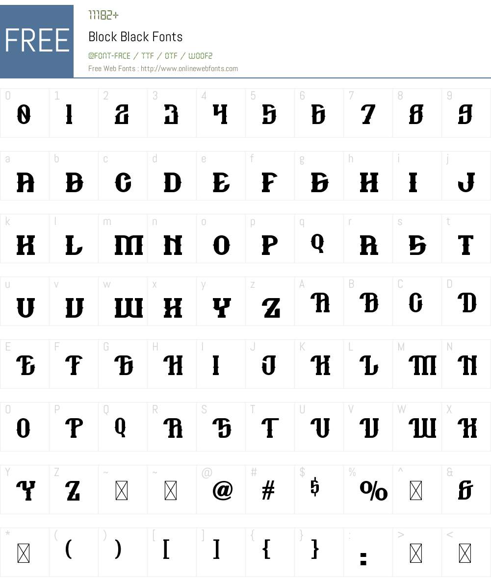 Block Black 1.001;Fontself Maker 3.5.7 Fonts Free Download ...