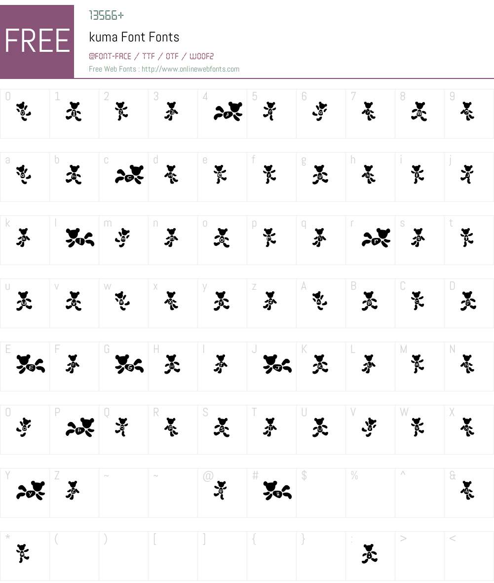 kuma Font Font Screenshots