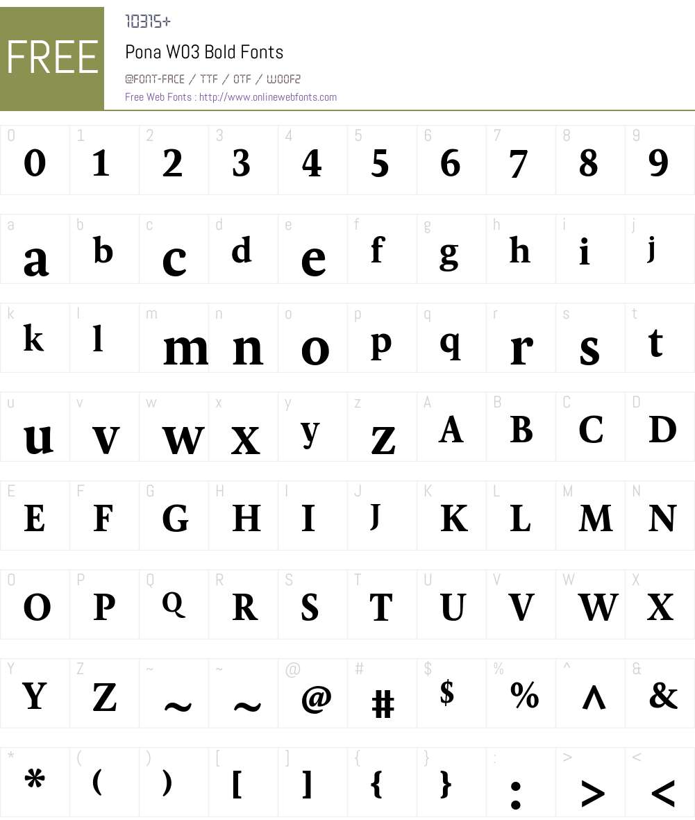 Pona Font Screenshots