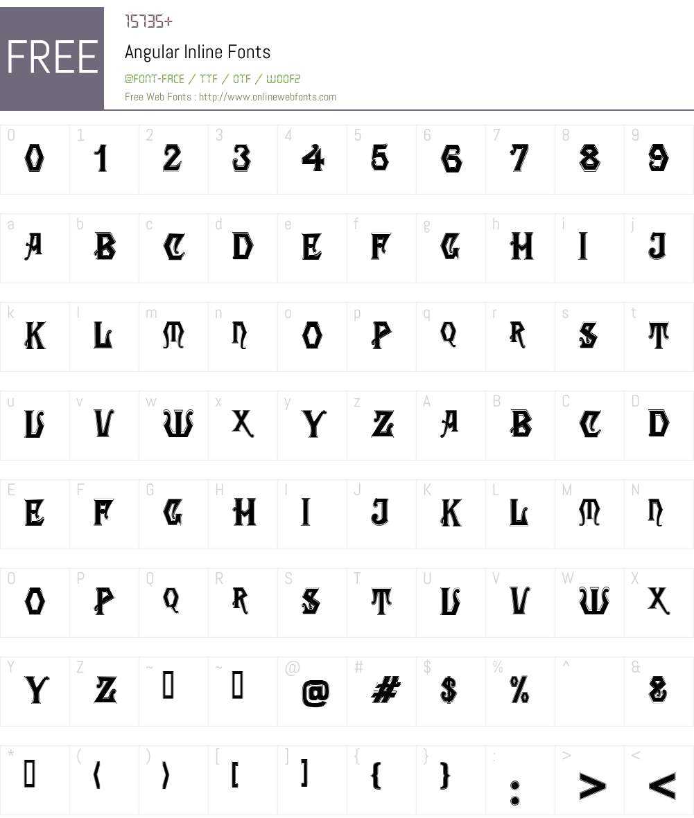 Angular Inline Font Screenshots