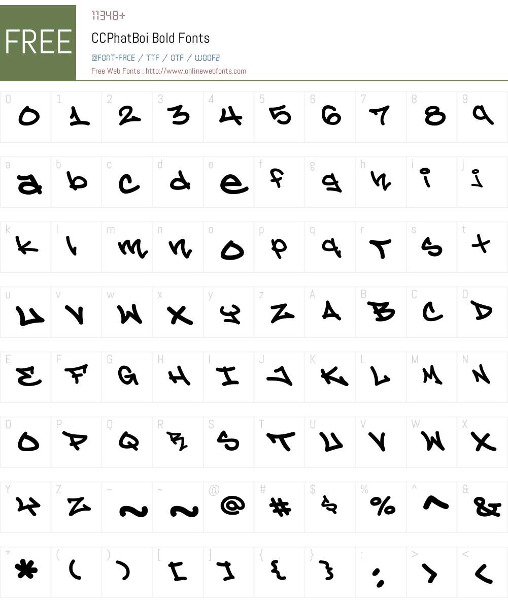 CCPhatBoi-Bold Font Screenshots