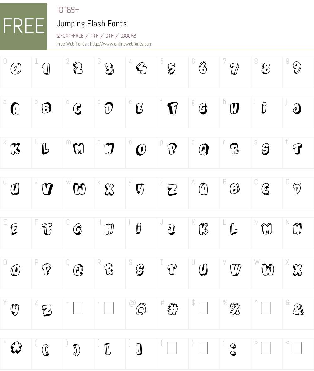 Jumping Flash Fonts Free Download - OnlineWebFonts.COM