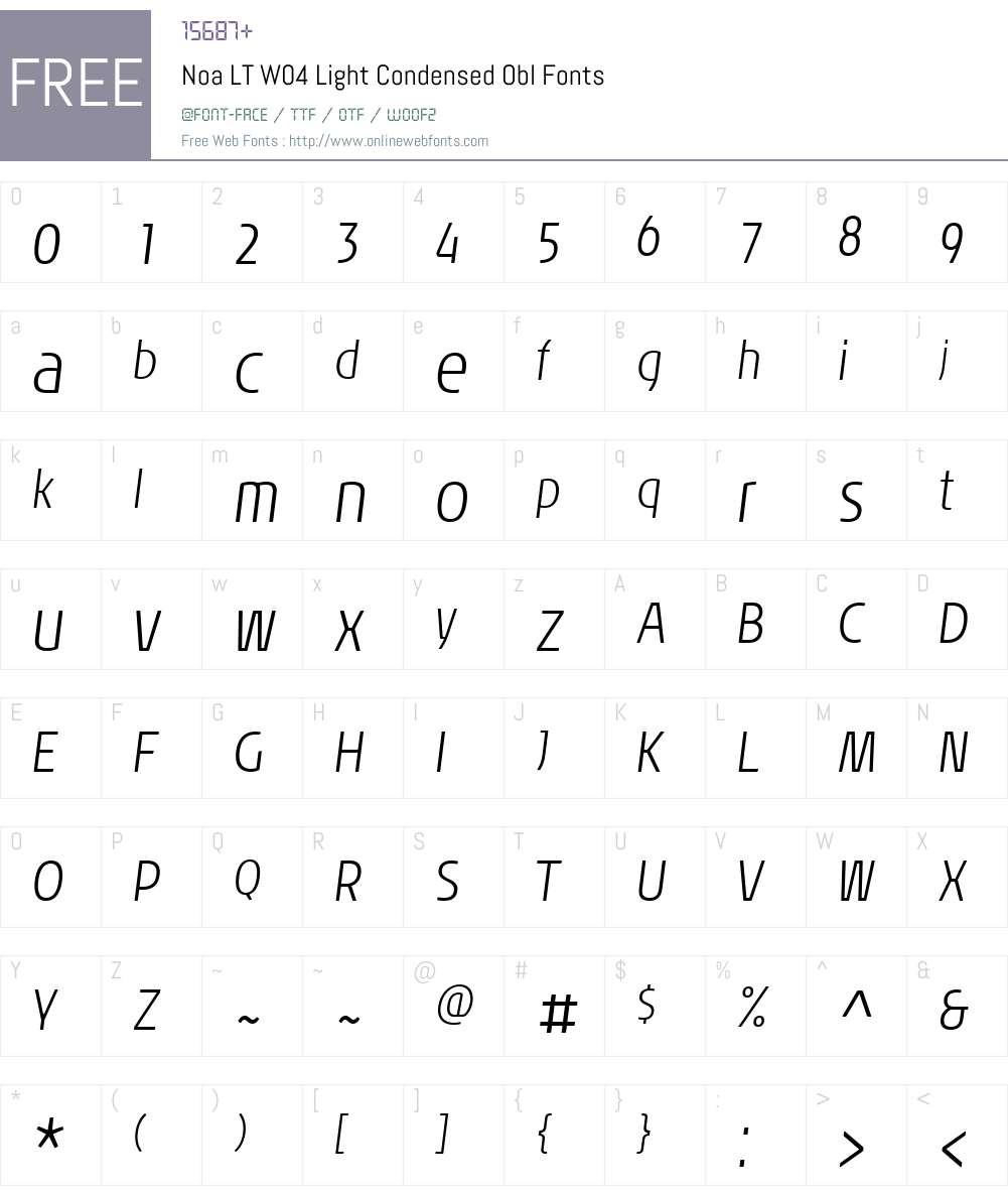 Noa Font Screenshots