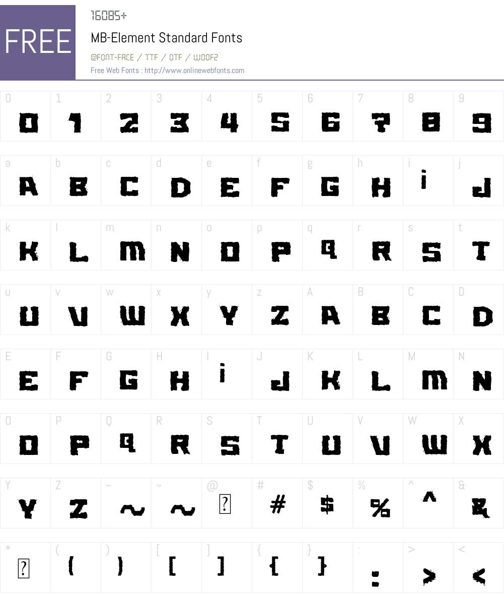 MB-Element Font Screenshots