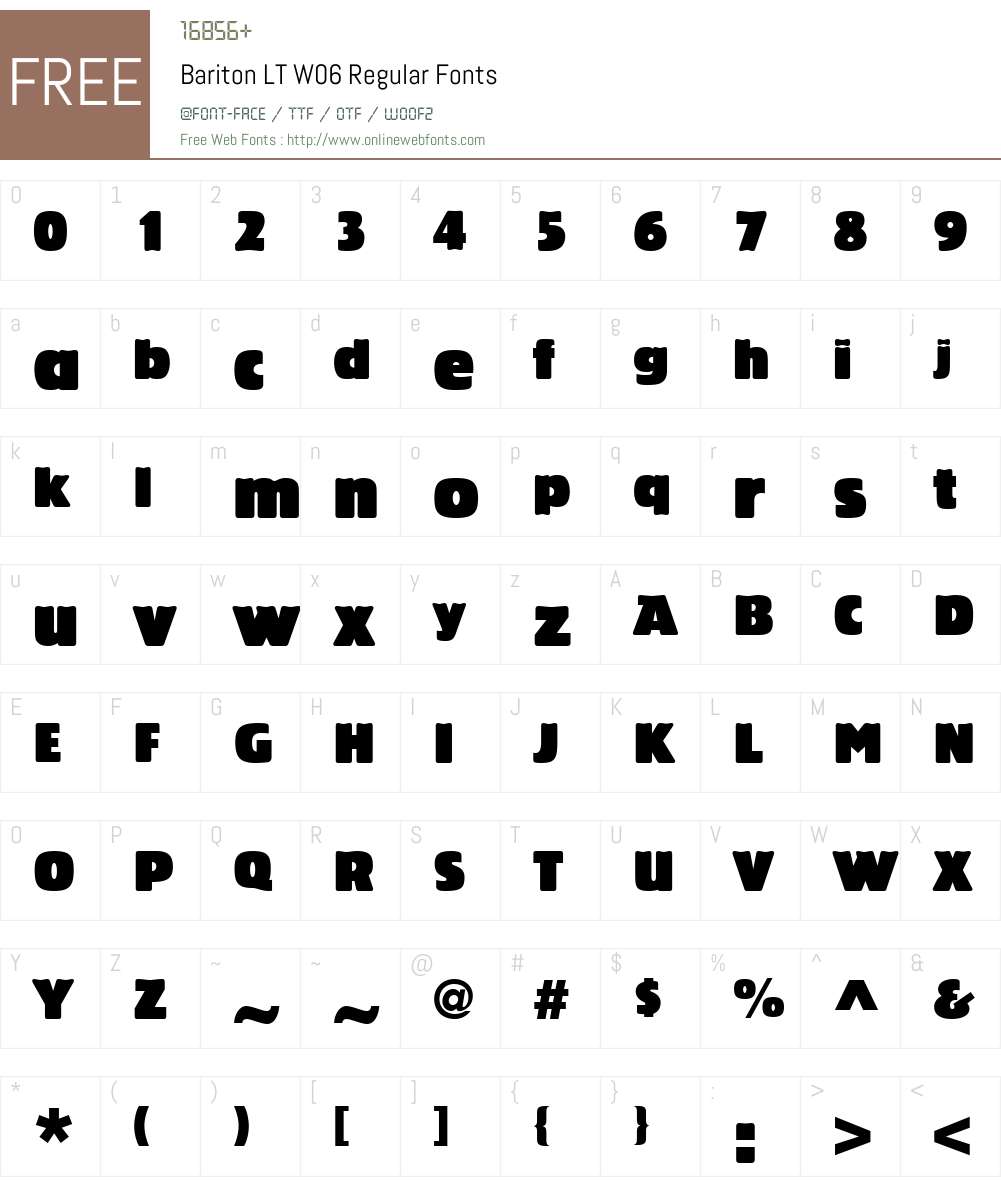 Linotype Bariton Font Screenshots