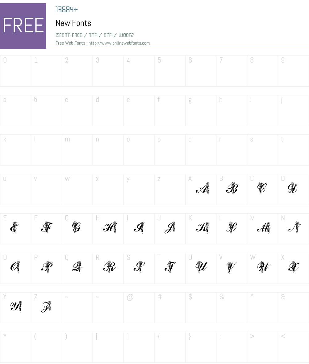 New Font Screenshots