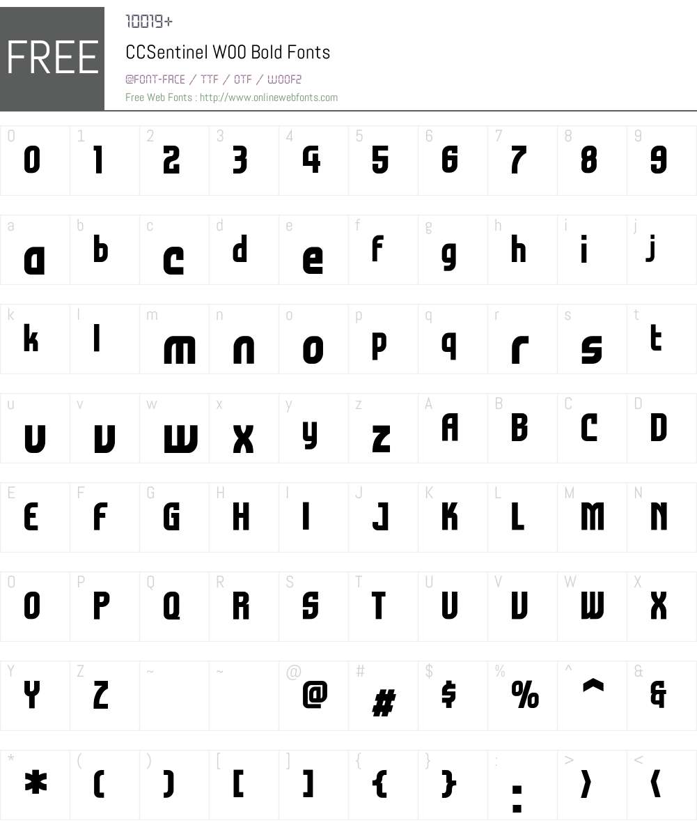 CCSentinelW00-Bold Font Screenshots
