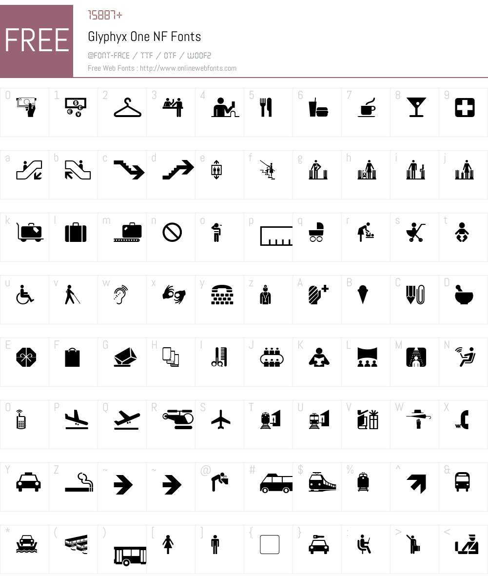 Glyphyx One NF Font Screenshots