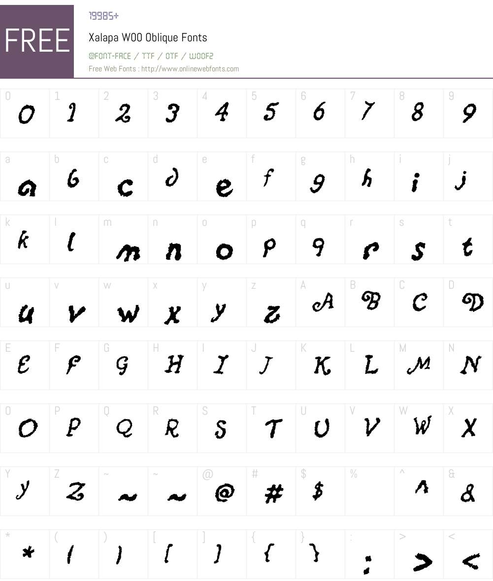 Xalapa Font Screenshots