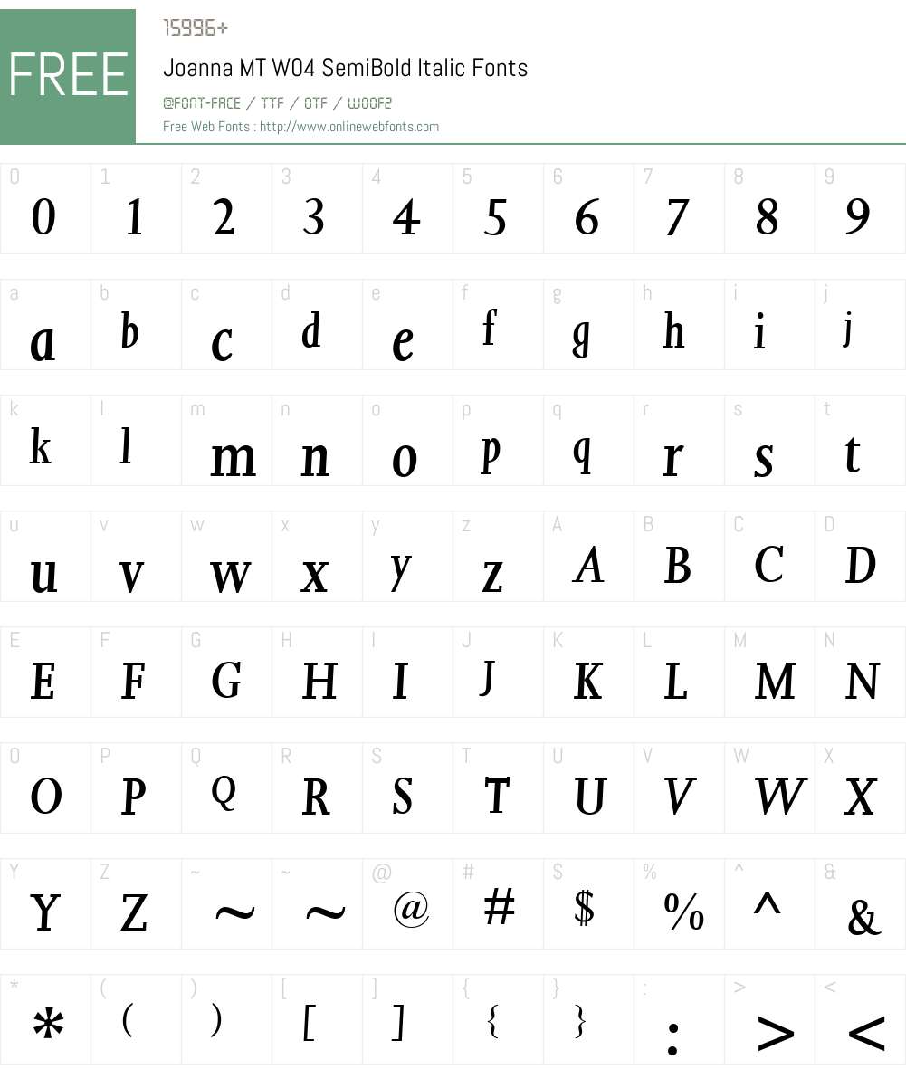 Joanna Font Screenshots