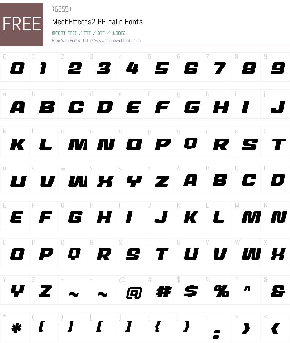 MechEffects2 BB Font Screenshots
