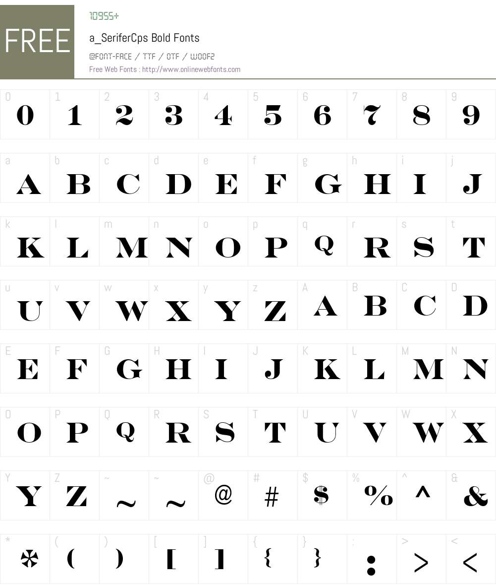 a_SeriferCps Font Screenshots