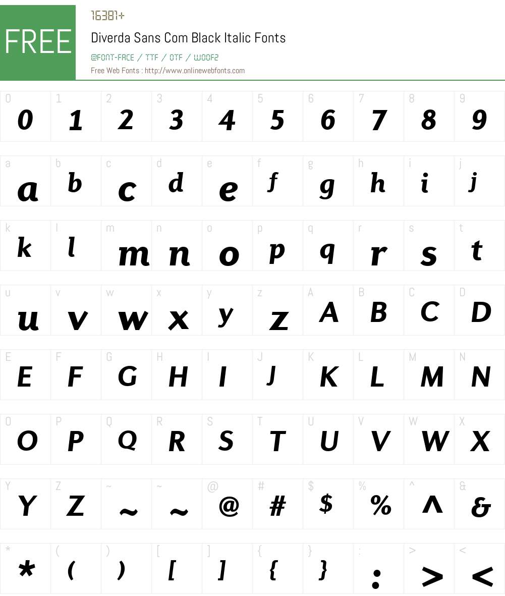 Diverda Sans Com Font Screenshots