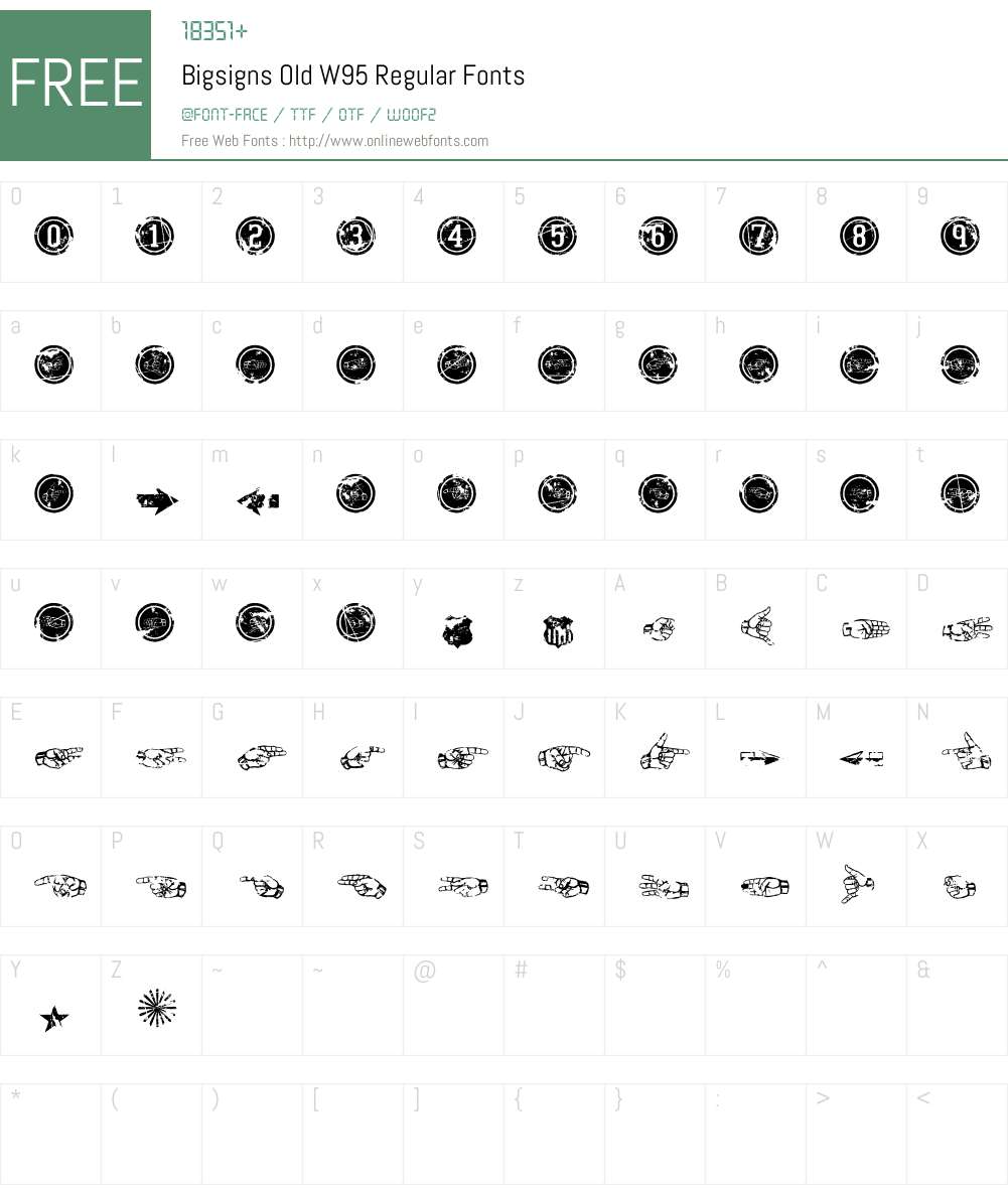 Bigsigns Font Screenshots