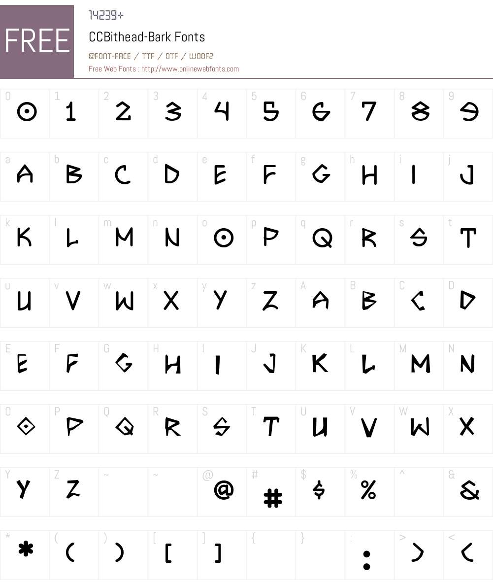 CCBithead Font Screenshots