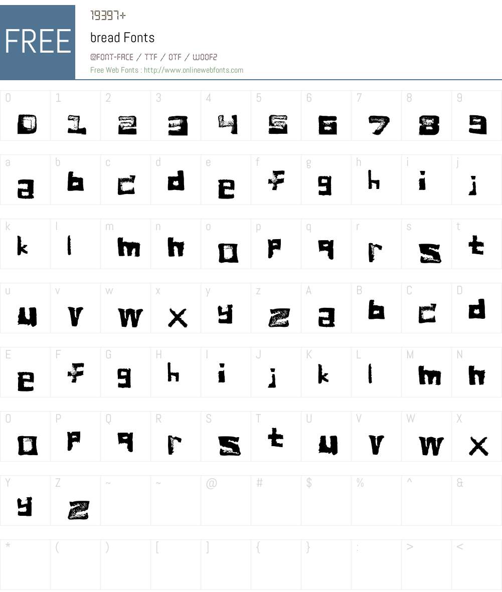 bread Font Screenshots