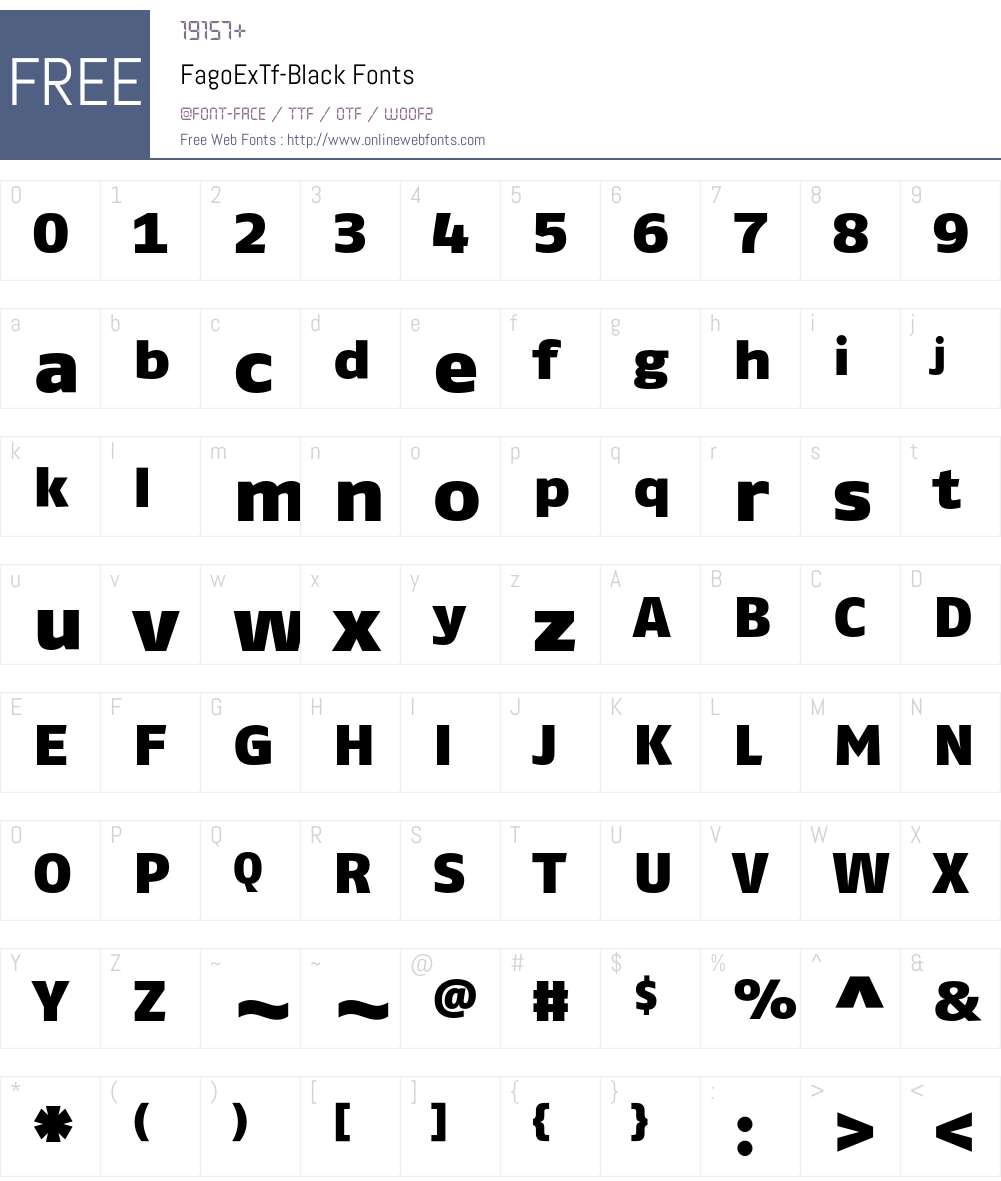 FagoExTf Font Screenshots