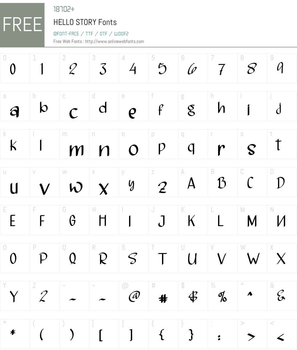 HELLO STORY 1.001;Fontself Maker 3.5.2 Fonts Free Download ...