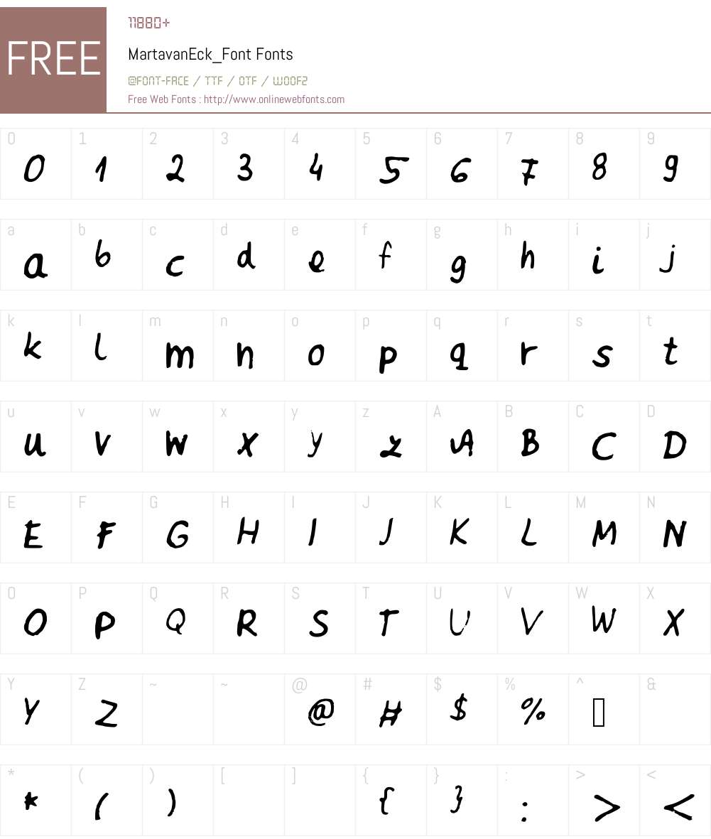 MartavanEck_Font Font Screenshots