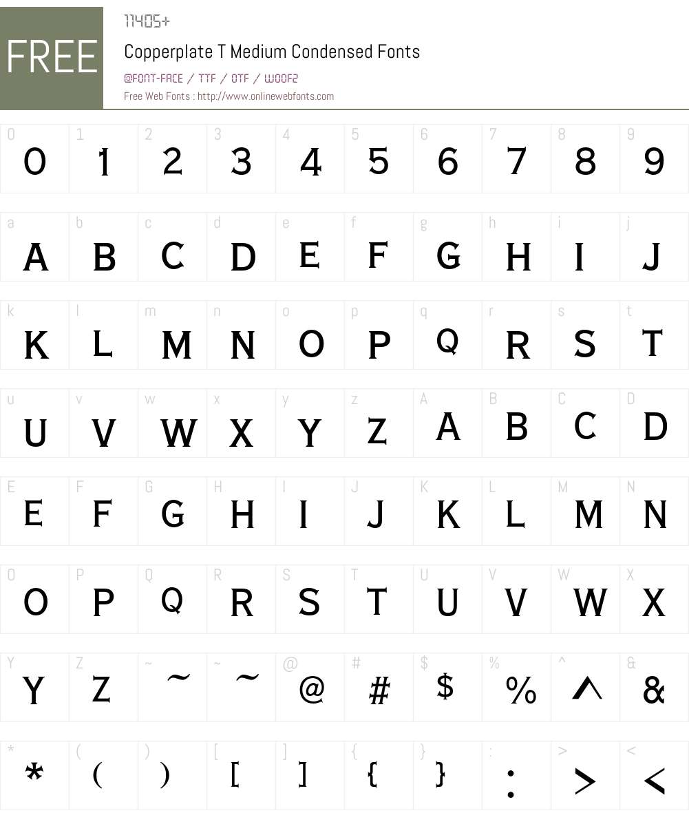 CoppeTMedCon Font Screenshots