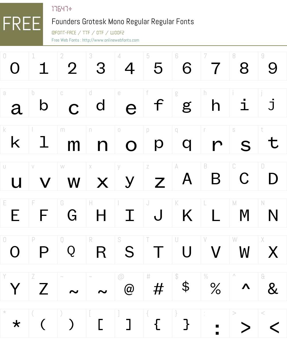 Copyright Klim Type Foundry Font Screenshots