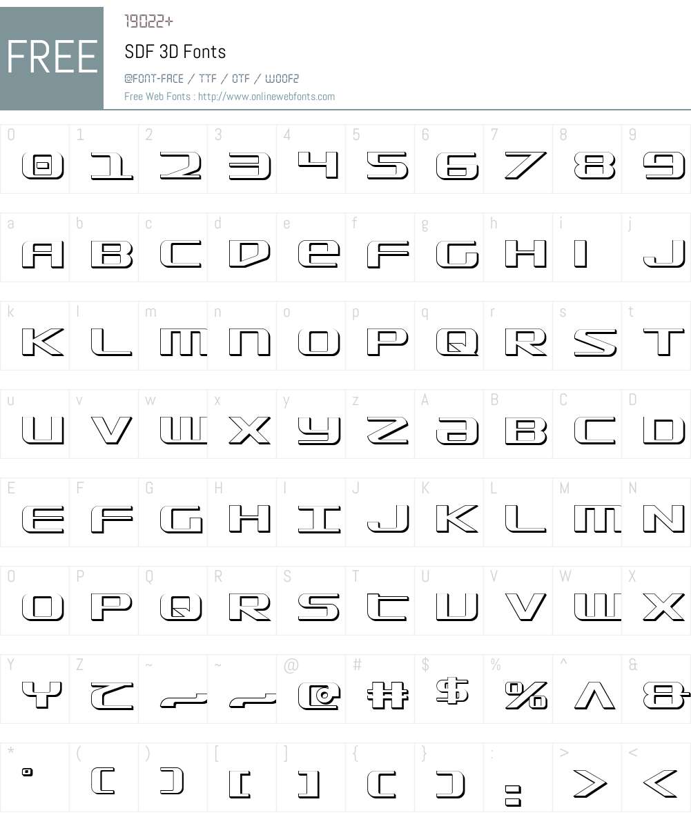 SDF 3D Font Screenshots