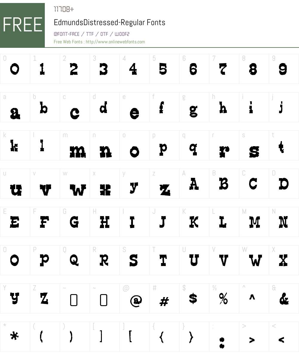 Edmunds Font Screenshots