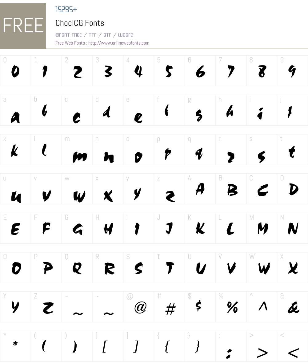 ChocICG Font Screenshots