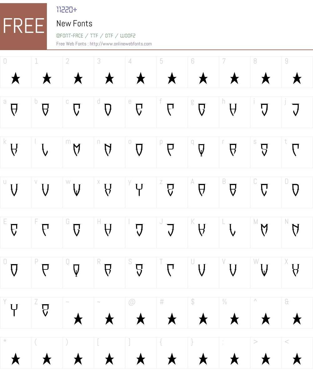 New Font Screenshots