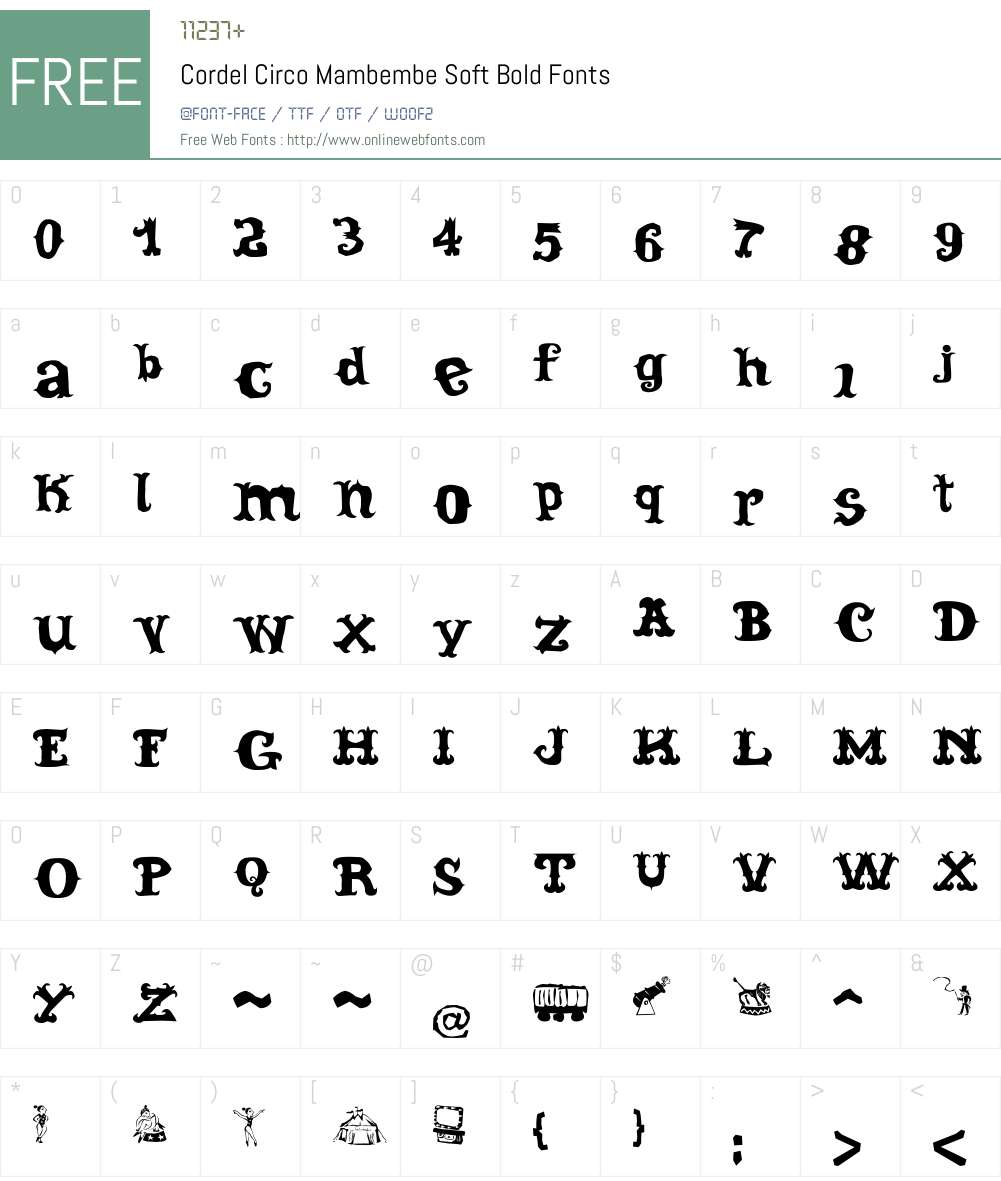 Cordel Circo Mambembe Soft Font Screenshots