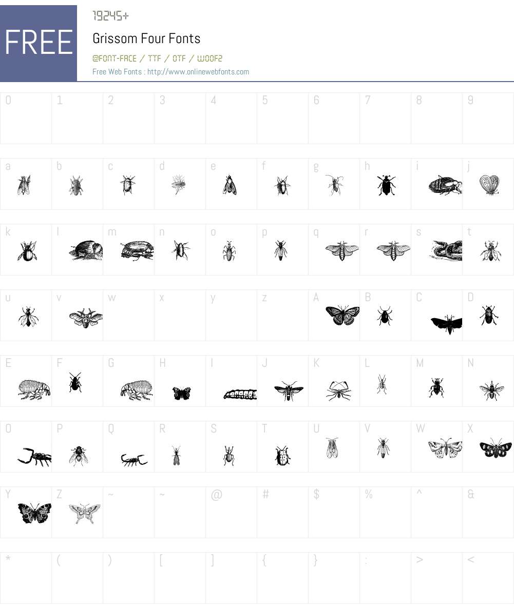 Grissom Four Font Screenshots
