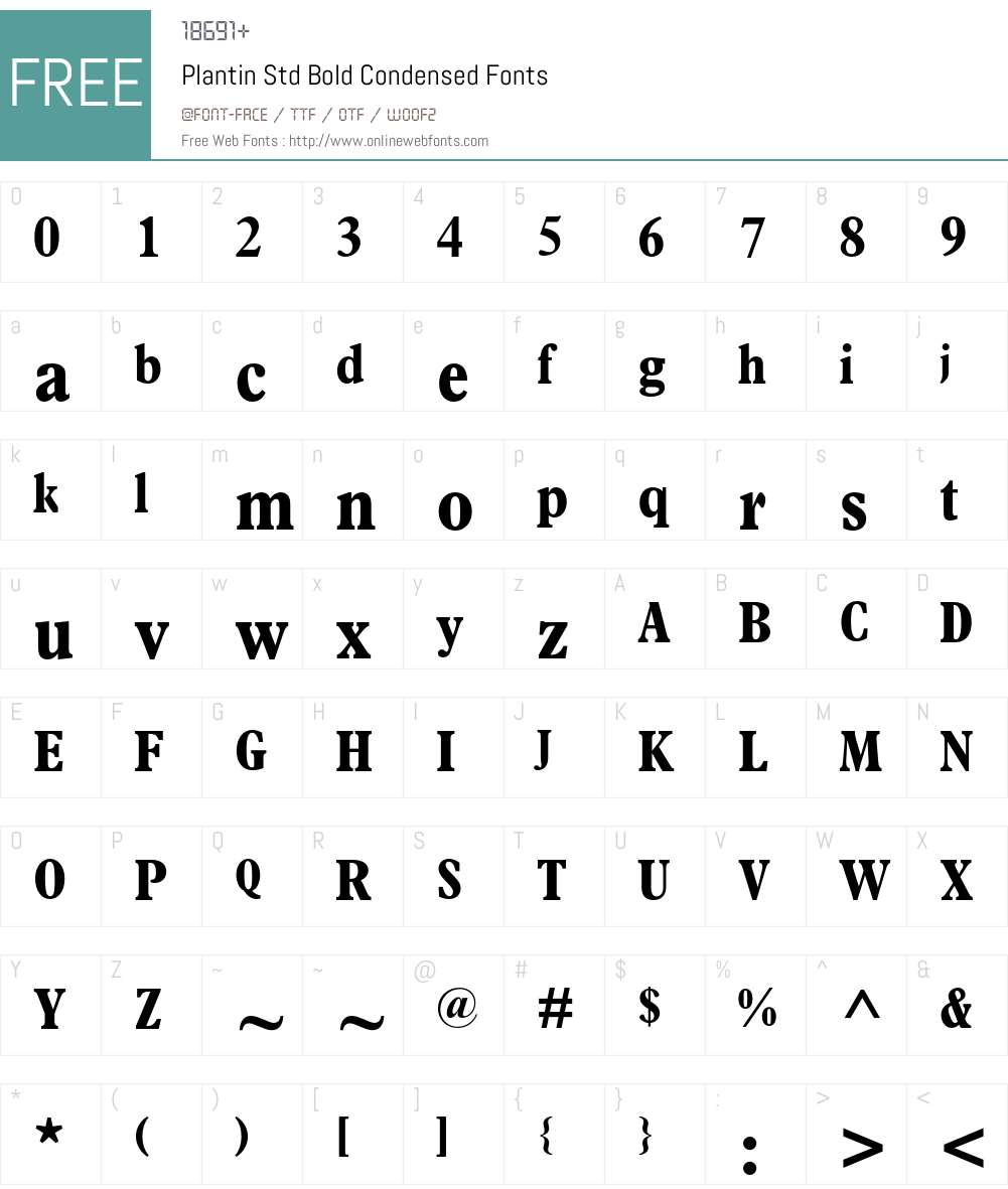 Plantin Std Font Screenshots
