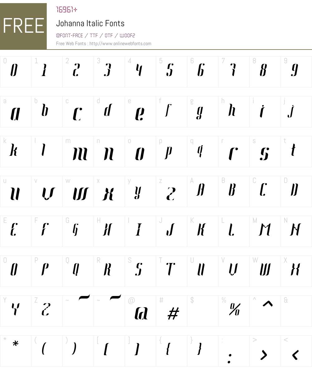 Johanna Font Screenshots