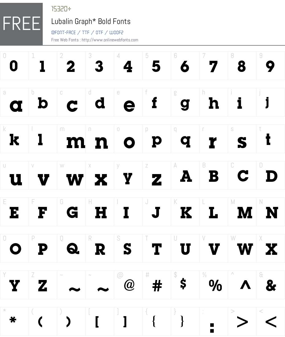 Lubalin BQ Font Screenshots