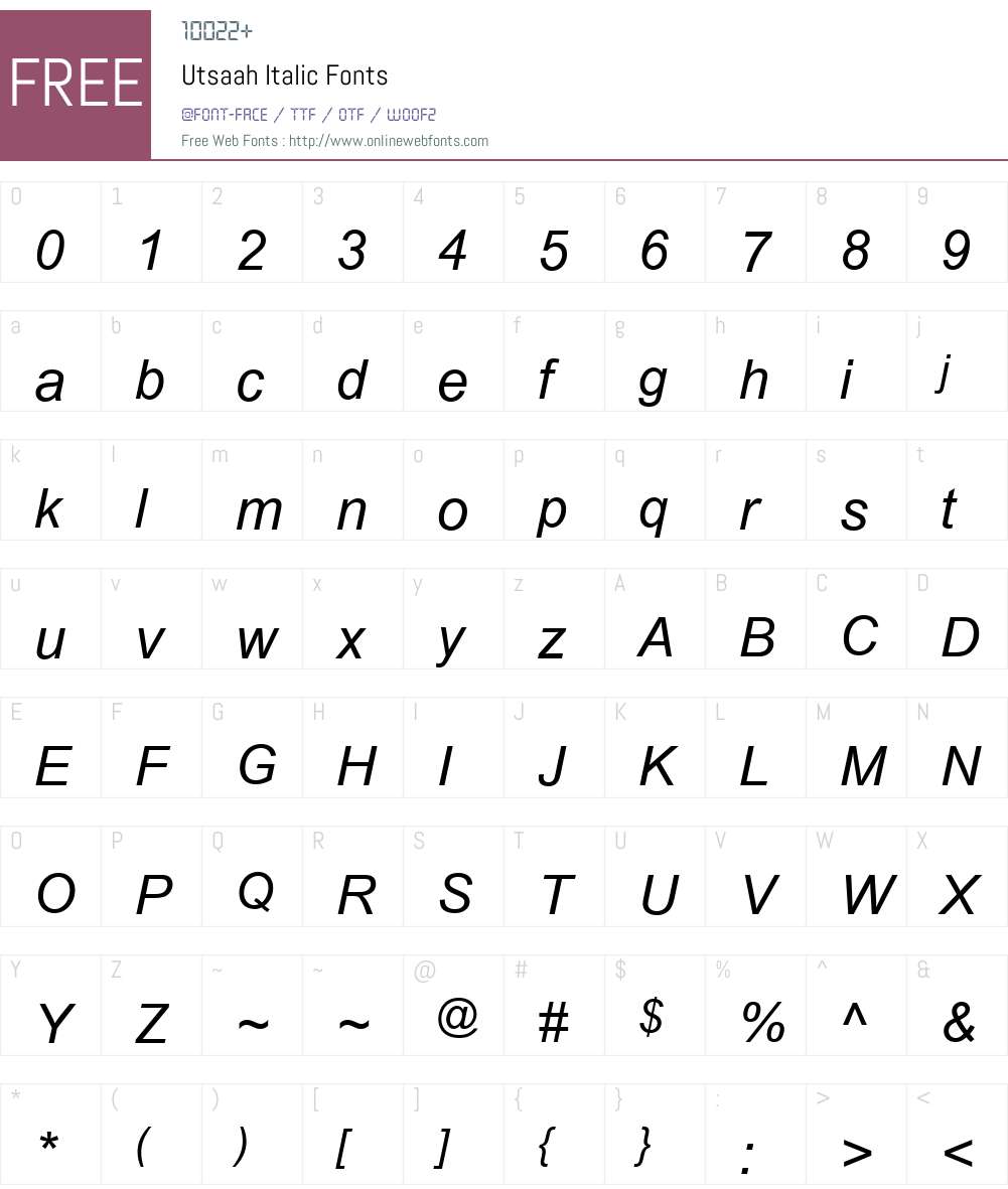 Utsaah Font Screenshots