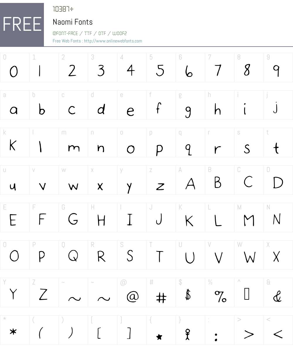 Naomi Font Screenshots