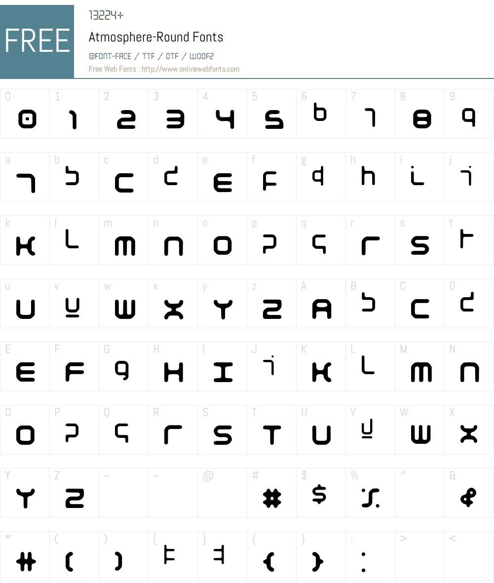Atmosphere Font Screenshots