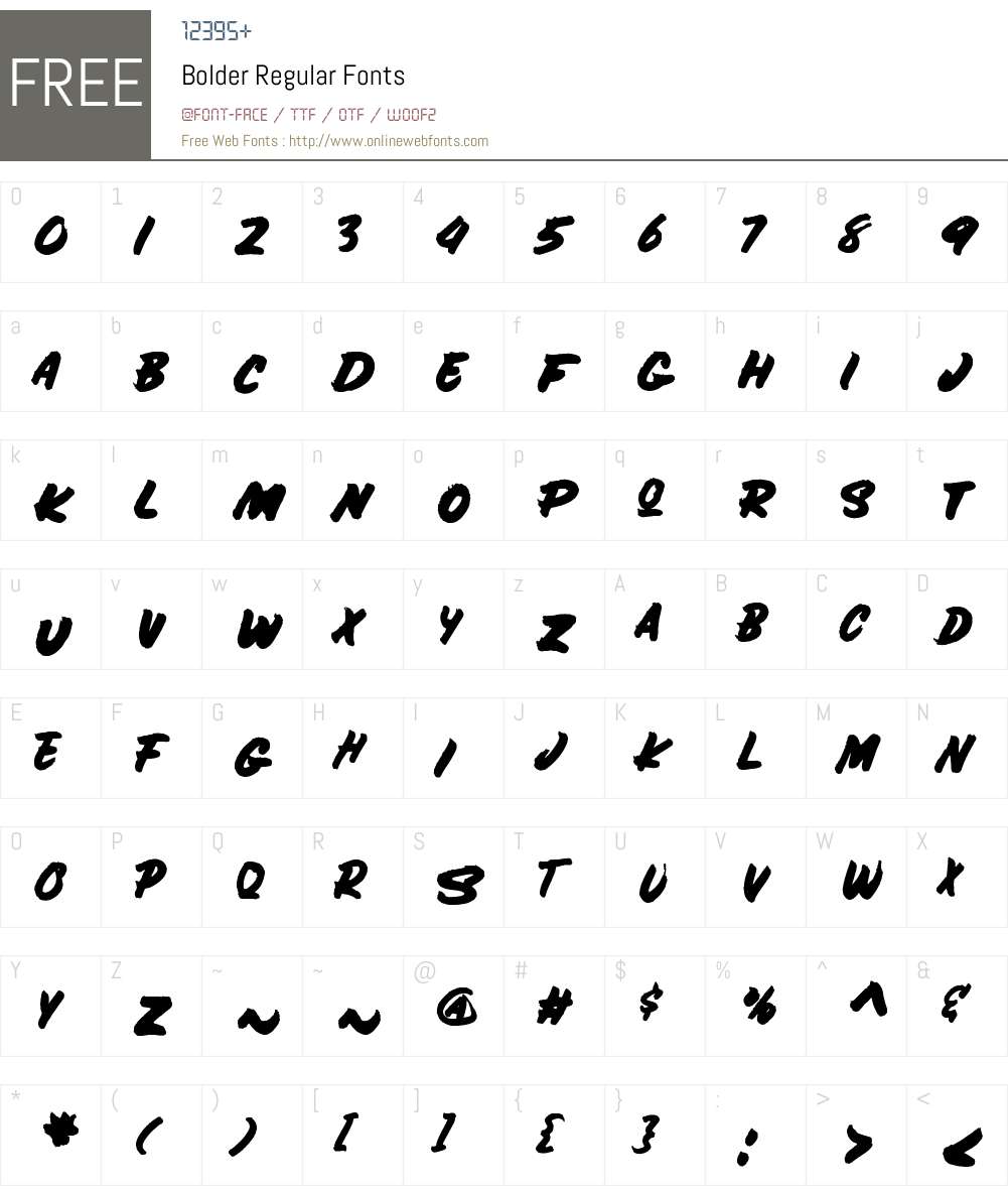 Bolder Font Screenshots