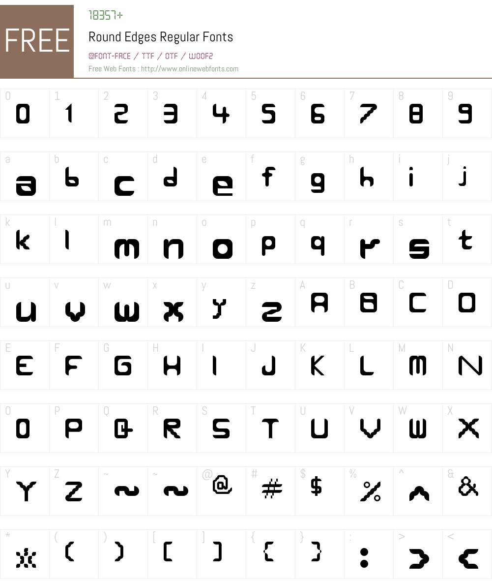 Round Edges Font Screenshots