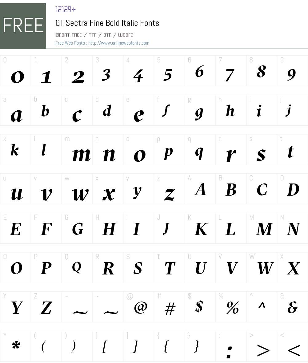 GT Sectra Fine Bold Font Screenshots