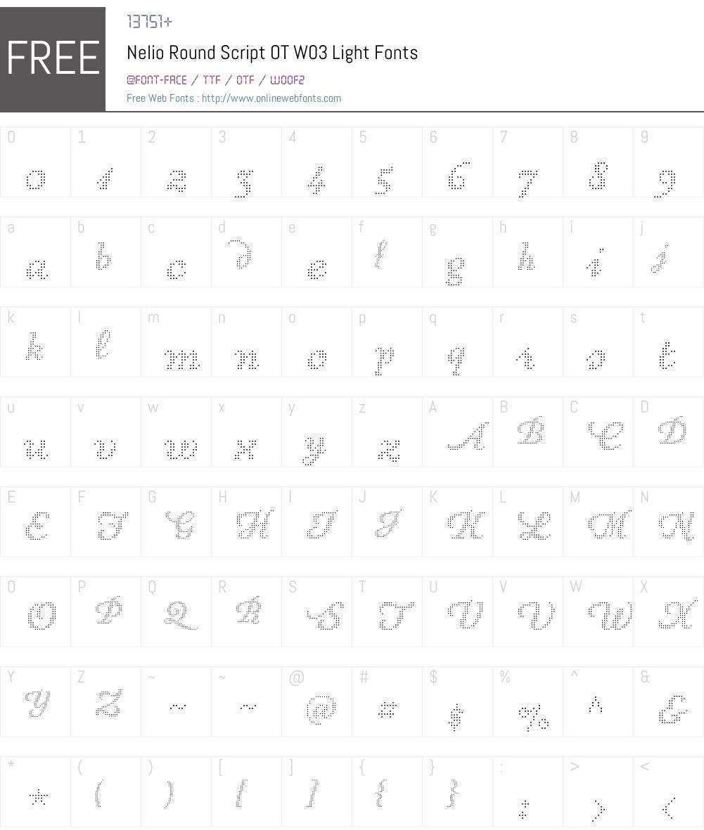 FF Nelio Font Screenshots