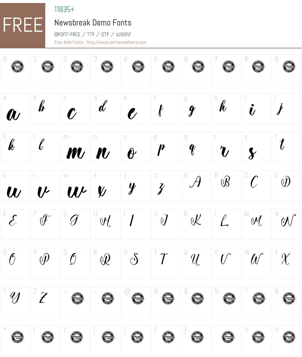 Newsbreak Demo 1.001;Fontself Maker 3.5.7 Fonts Free Download ...