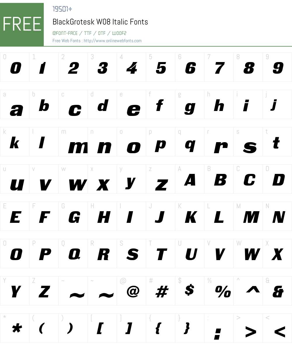 Black Grotesk Font Screenshots