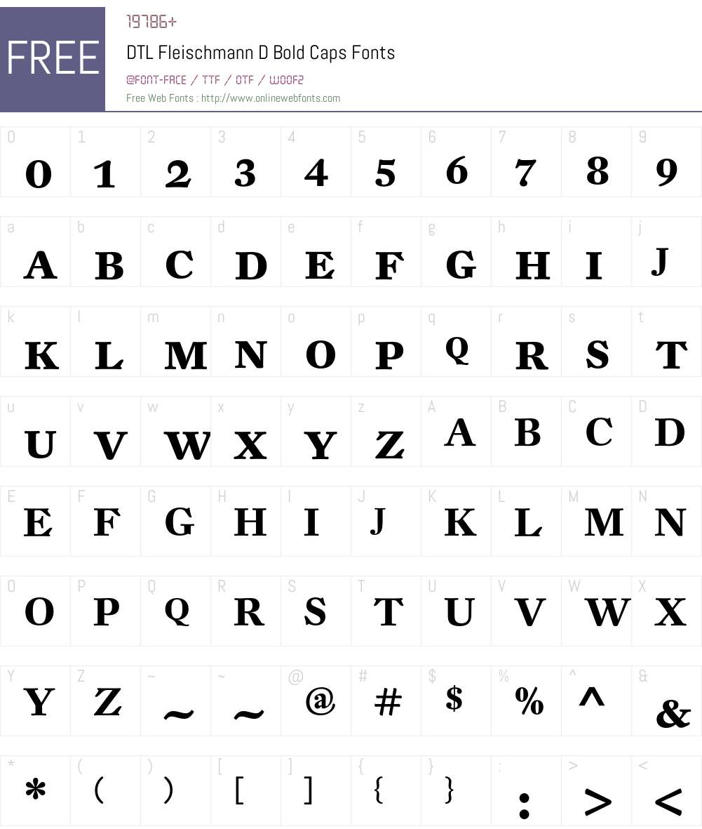 DTL Fleischmann Font Screenshots