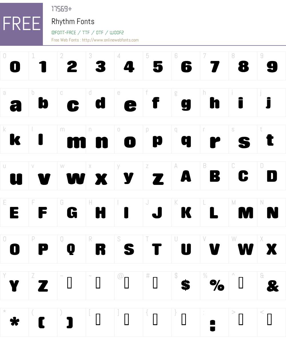 Rhythm Font Screenshots